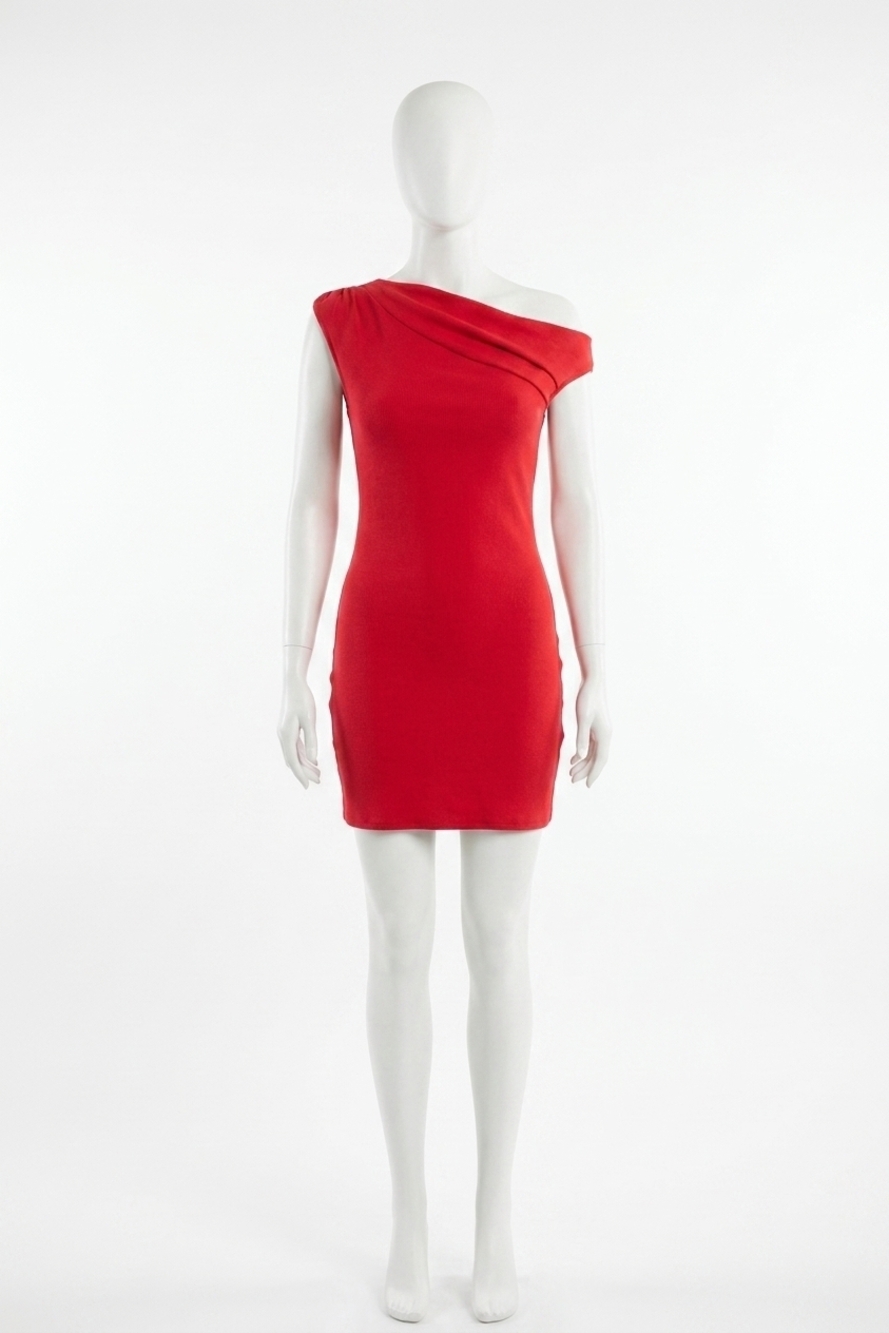 NEW LE LIS izzie sleeveless mini dress in red